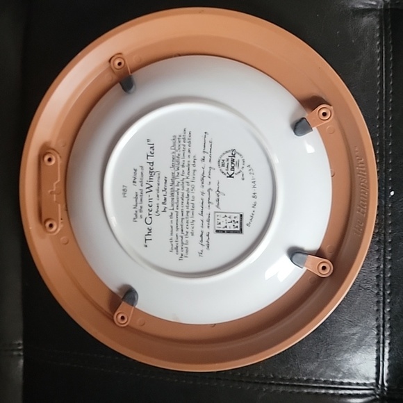 Vintage Edwin M Knowles 1987 The Green Winged Teal Collector Plate - Picture 4 of 4